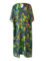 BLOSSOM JUNGLE Silk Cover-Up Dress