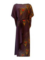 BUTTERFLY PEACOCK Silk Dress
