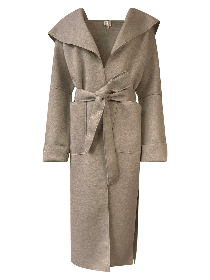 A MELODY COAT IN OATS HEATHER