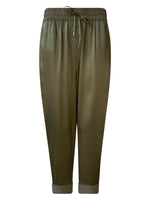 SARAH OLIVE SILK PANT